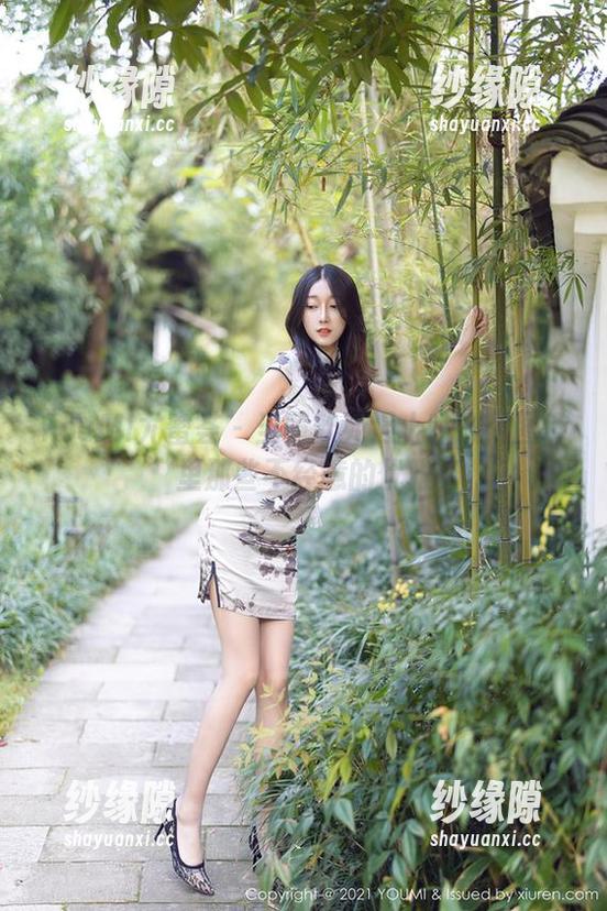 YouMi尤蜜荟-黄歆苑 YouMi尤蜜荟 - 当黄歆苑遇上睡衣:图库里那些不经意的优雅